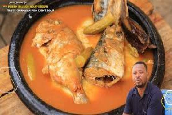 FUFU LIGHT SOUP FREID FISH 