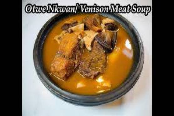 PALMNUT SOUP WITH BUSHMEAT