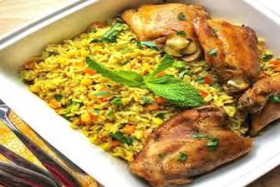 FRIED RICE WITH CHICKEN