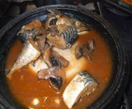 FUFU WITH FRESH FISH LIGHT SOUP