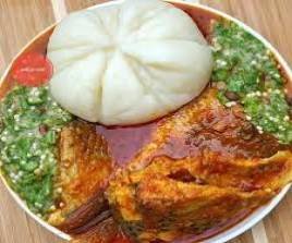 BANKU WITH OKRO SOUP