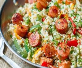 SAUSAGE FRIED RICE / HOT & SPICY SAUSAGE FRIED RICE